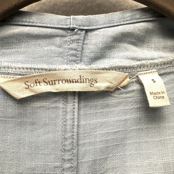 Soft Surroundings Tencel Topper Chambray S Boho Layer Minimalist Capsule Flowy - Picture 7 of 11